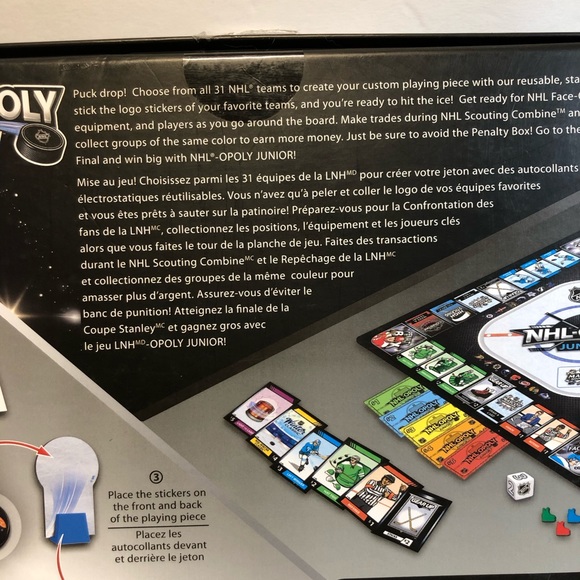 NHL-Opoly Junior Hockey Board Game Complete - Picture 15 of 15